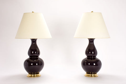 Pair of Aurora Lamps in Purple