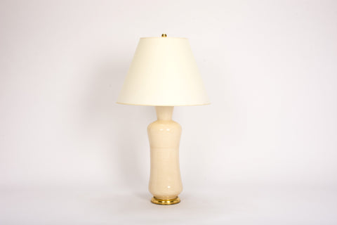 Single Bunny Lamp in Tea Stain Crackle