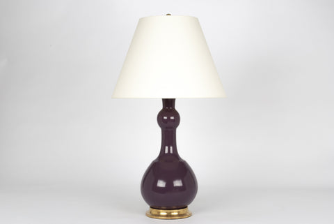 Single Cameron Lamp in Aubergine