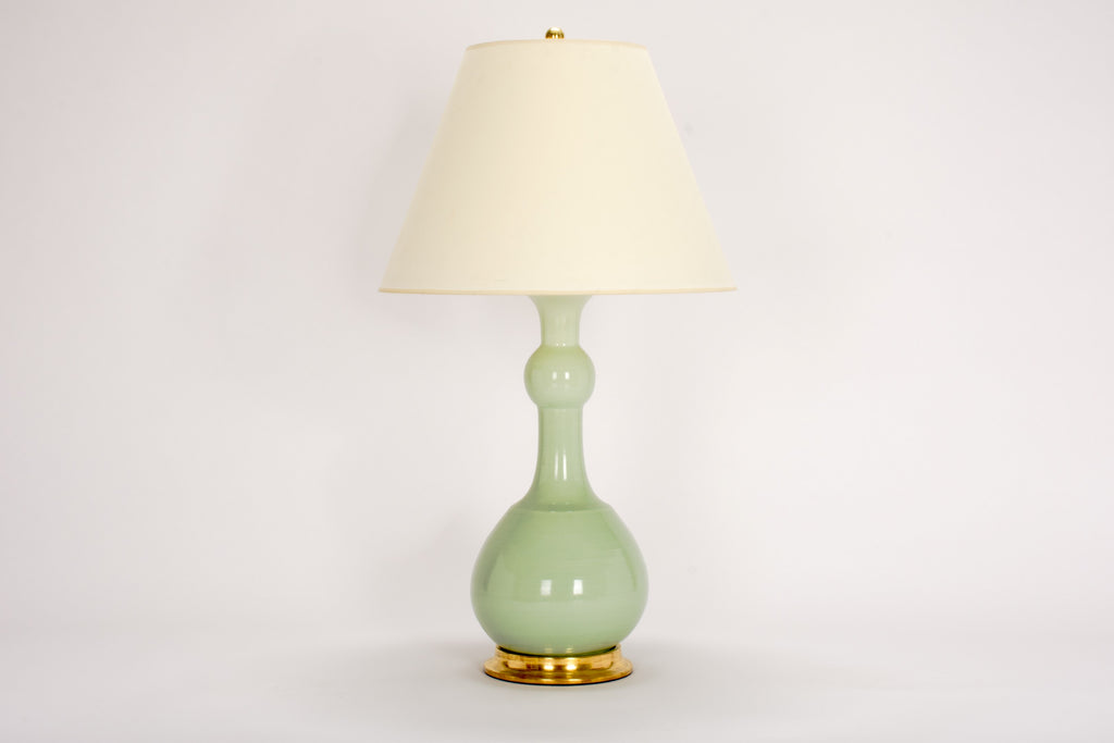 Single Cameron Lamp in Blue Celadon