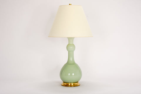 Single Cameron Lamp in Blue Celadon