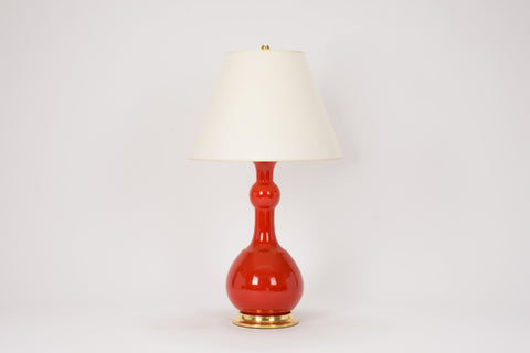 Single Cameron Lamp in Coral