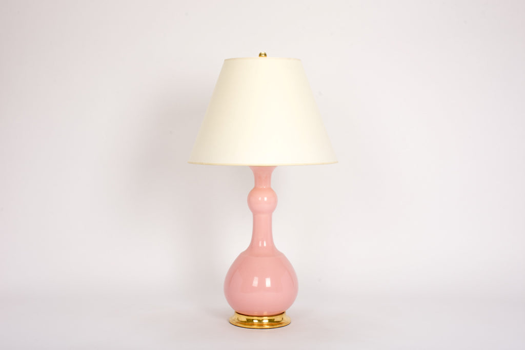 Single Cameron Lamp in Shell Pink
