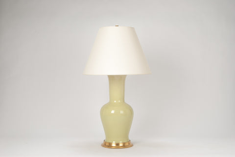 Single Garniture Lamp in Green Celadon