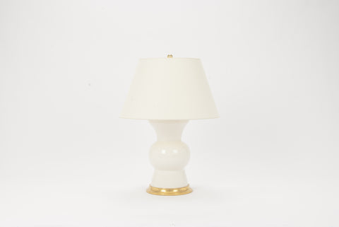 Single Gregory Lamp in Clear Crackle