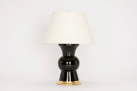Single Gregory Lamp in Jet Black