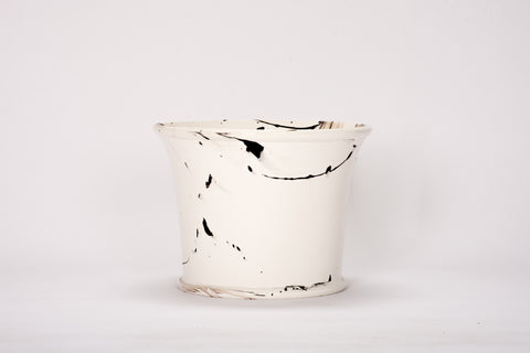 HT Extra Large Cache Pot in Brown Marble
