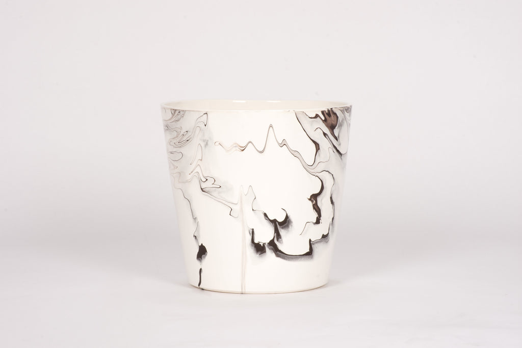 Ice Bucket in Brown Marble