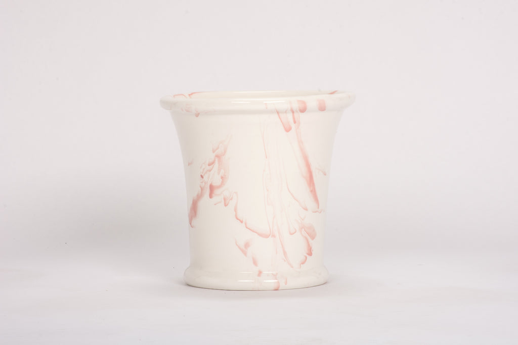 Large Cache Pot in Pink Marble
