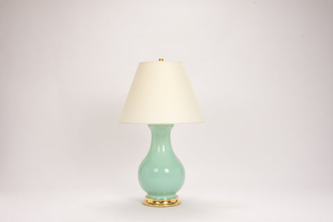 Single Large Hann Lamp in Pale Blue Green