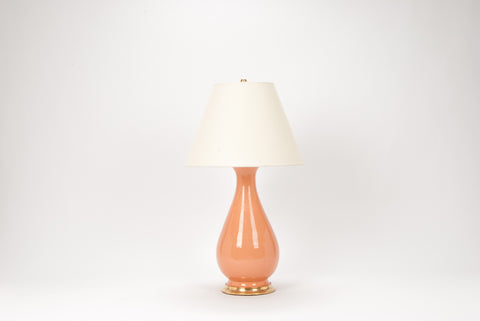 Single Large Louisa Lamp in Peach
