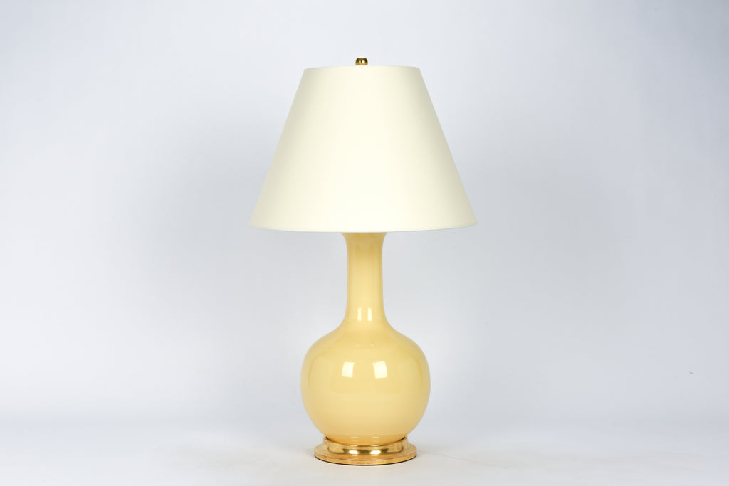 Single Large Single Gourd Lamp in Butter