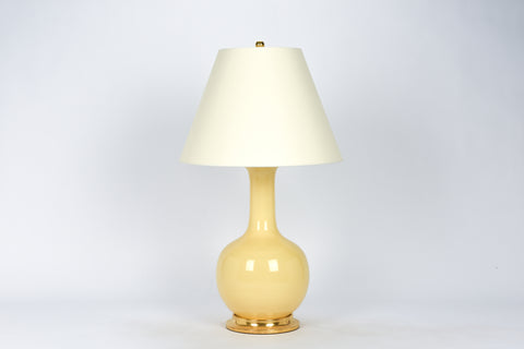 Single Large Single Gourd Lamp in Butter