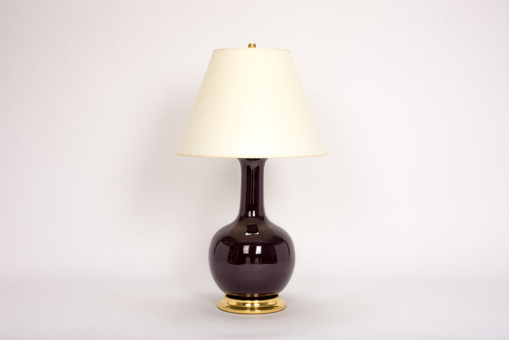 Single Large Single Gourd Lamp in Purple