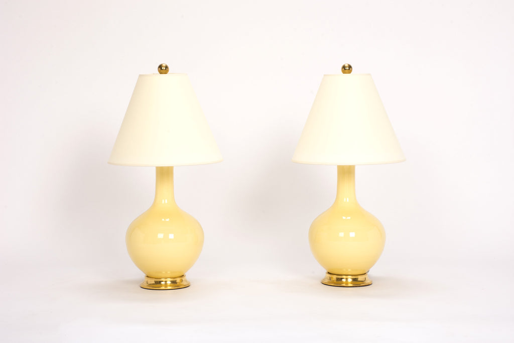 Pair of Lindsay Lamps in Butter