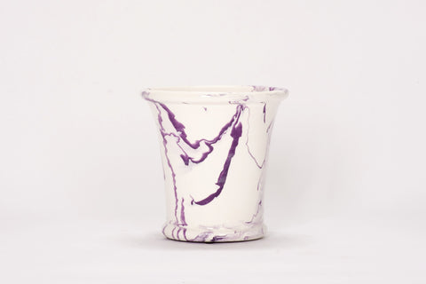 Medium Cache Pot in Lilac Marble