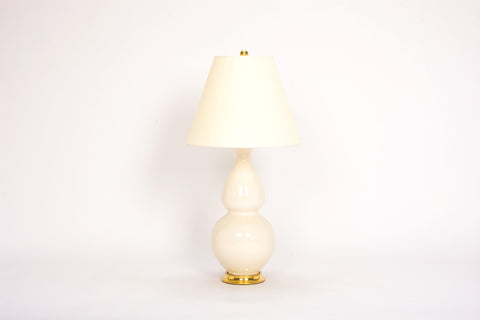 Single Medium Double Gourd Lamp in Tea Stain Crackle