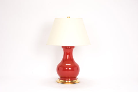 Single Medium Hann Lamp in Raspberry