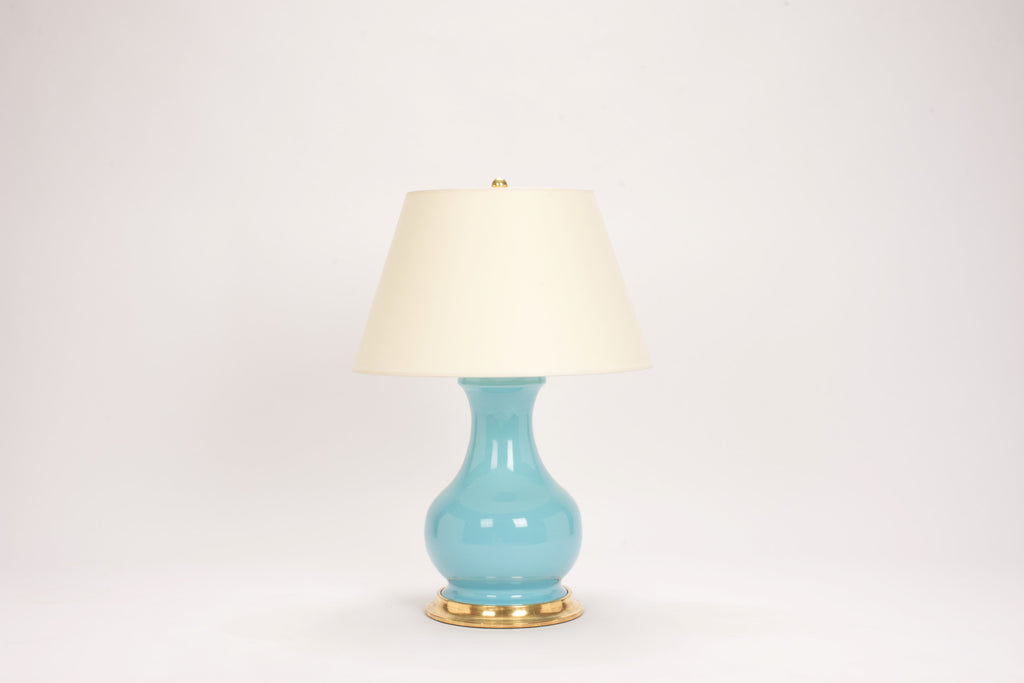 Single Medium Hann Lamp in Robin's Egg