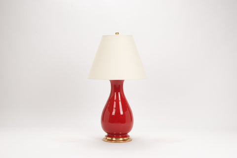 Single Medium Louisa Lamp in Raspberry