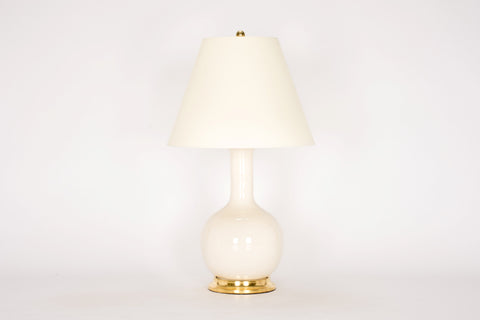 Single Medium Single Gourd Lamp in Tea Stain Crackle