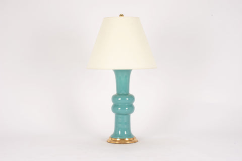 Single Medium Sophie Lamp in Aqua
