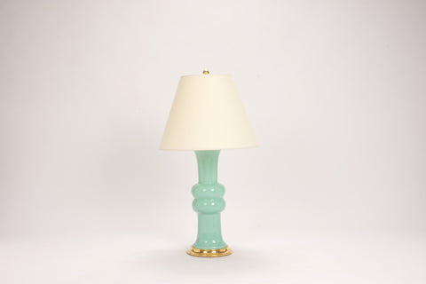 Single Medium Sophie Lamp in Pale Blue Green