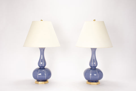 Pair of Michael Lamps in Wisteria