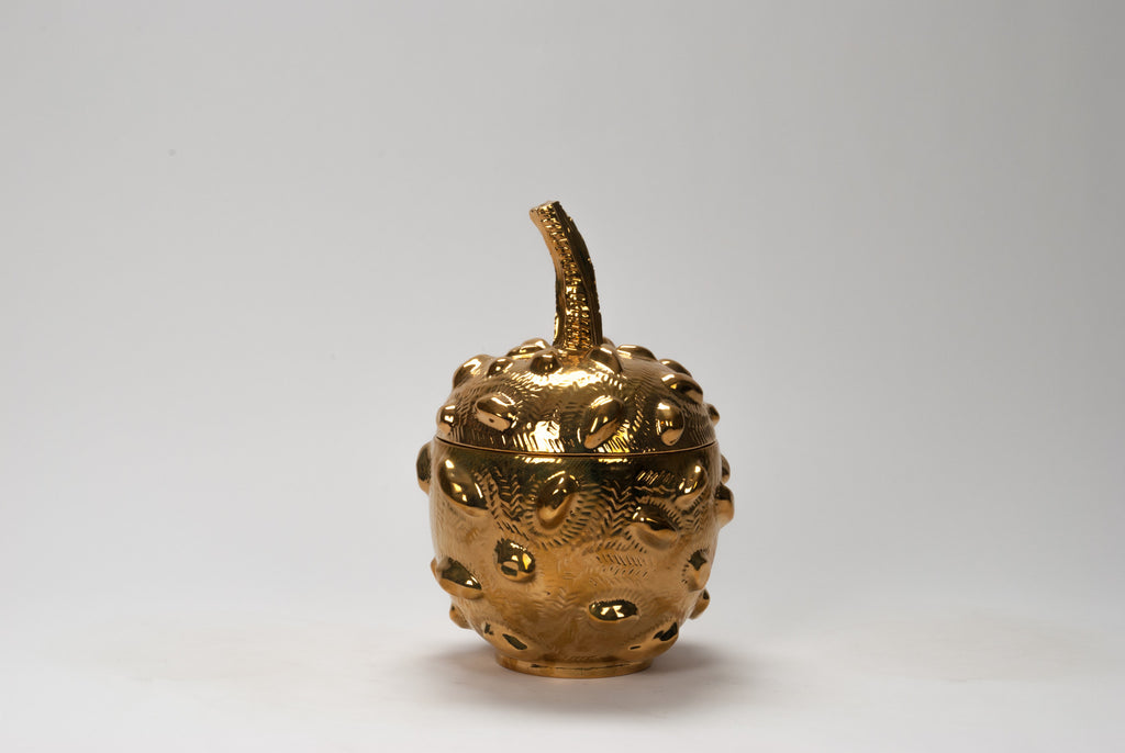 HT Naturalistic Gourd in Gold Luster