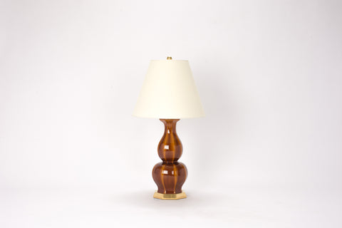 Single Small Alexander Lamp in Amber