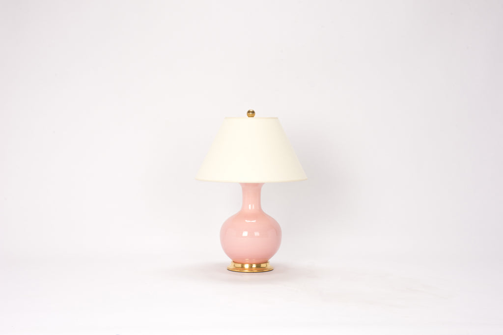 Single Small William Lamp in Shell Pink