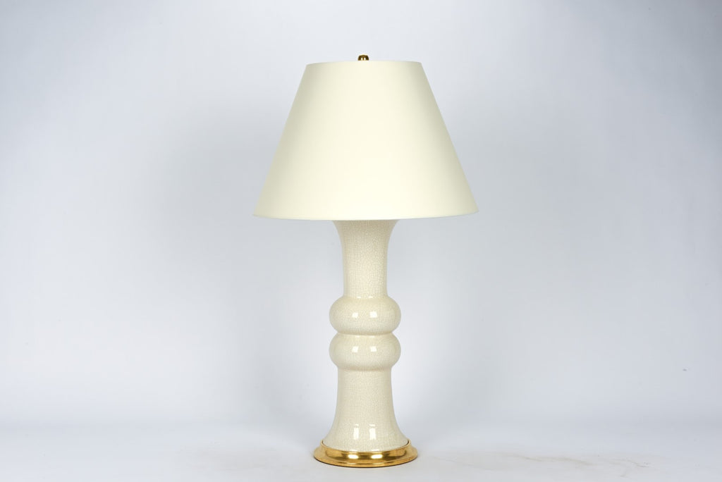 Single Sophie Lamp in Tea Stain Crackle