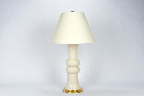 Single Sophie Lamp in Tea Stain Crackle