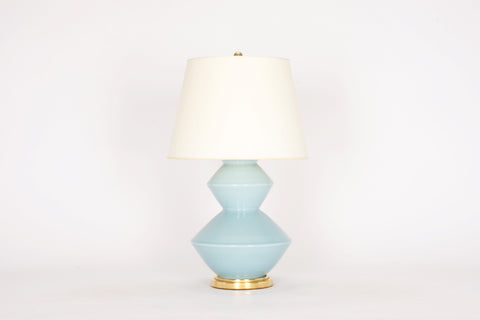 Single Wide Zig Zag Lamp in Hydrangea